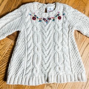 NWT Hanna Andersson Baby Girls Sweater Dress Size 60 3-6 months